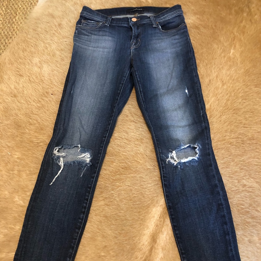 J Brand distrusted ankle jeans size 26